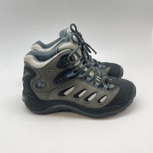Merrell Reflex Mid Boots Womens 7 10596 Boots Shale Gray Waterproof Hiking Shoes